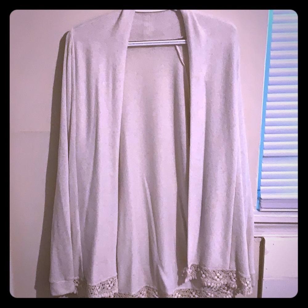 Cream cardigan